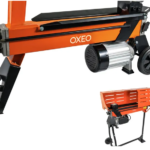 7-Tonnen-Hydraulik-Holzspalter horizontal – mit Ständer – 2300-W-Motor – 52 cm Spaltlänge – 2 Räder – Holzspalter