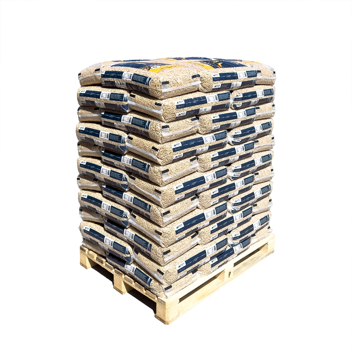 MERCER-_PELLETS_PALETTE_ MERCER Holzpellets 6mm ENplusA1 66 x 15kg Sack – Bild 1
