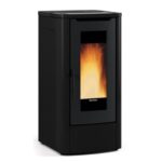 LaNordica Extraflame Pelletofen Teorema (10,0 kW) - Stahlverkleidung mit Topplatte Schwarz
