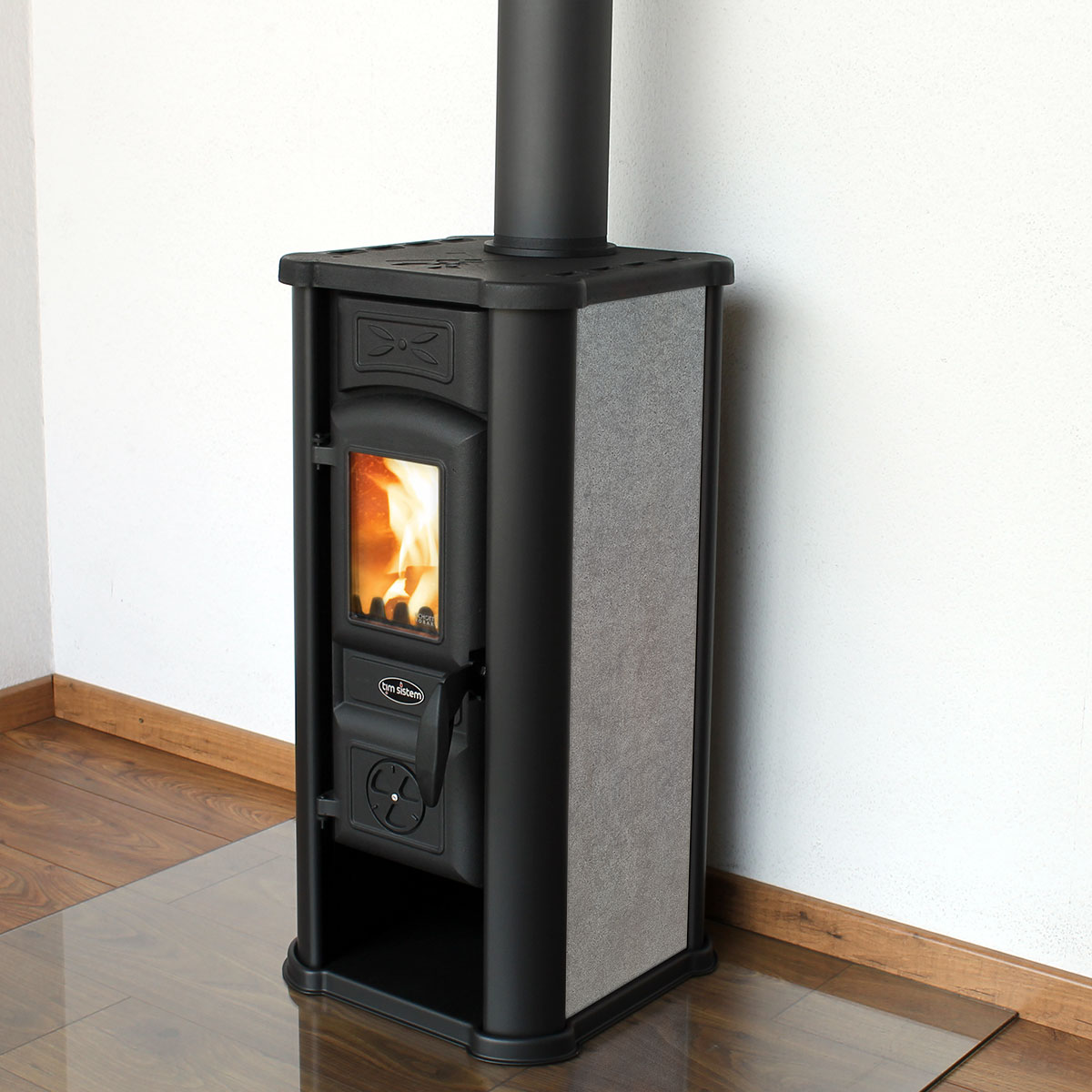 steingrau Kaminofen Friedrich 5kW – Bild 1